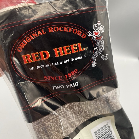 Original Sock Monkey Elephant Kit By Nelson Rockford Red Heel Work Socks Large - Picture 3 of 6